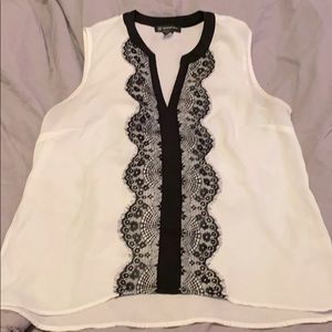 INC sleeveless blouse